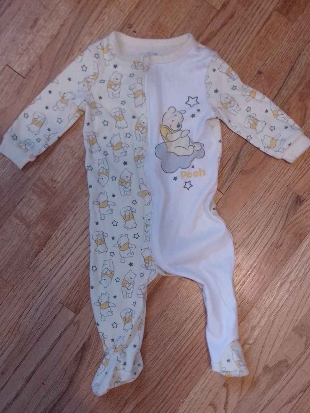 Disney Baby Winnie The Pooh Footed One-Piece PJ's